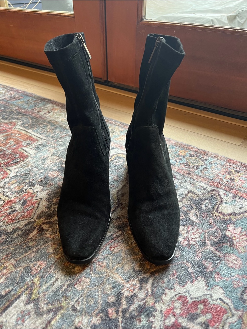 Aquatalia Women’s Tilly Weatherproof Ankle Booties Black Suede Size 9.5